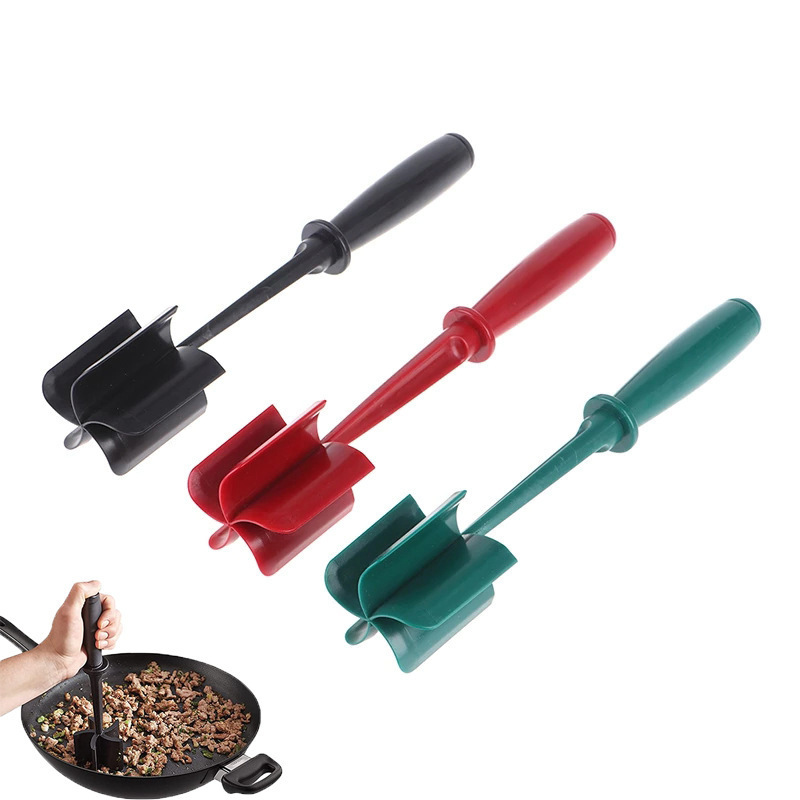 XH Food Masher Kitchen Gadget Ground Beef Hamburger Chopper Heat Resistant Cookware