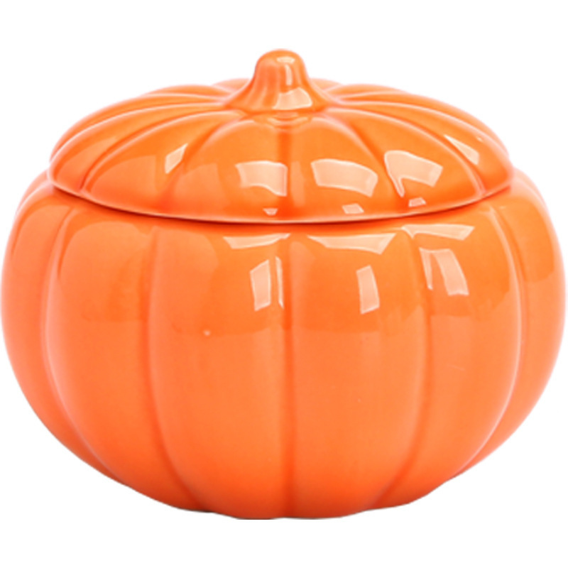 Hot Sale creative pumpkin jars ceramic empty candle containers for candles Pumpkin aromatherapy empty cup