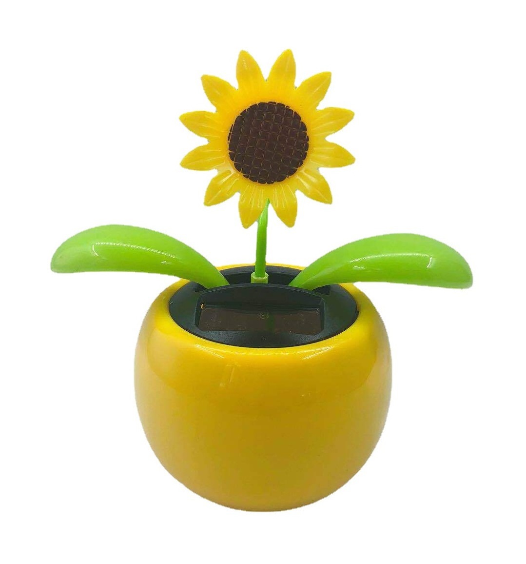 XH new  solar toy  sunflower bobble head swing flower car dashboard decorations for bobbleheads