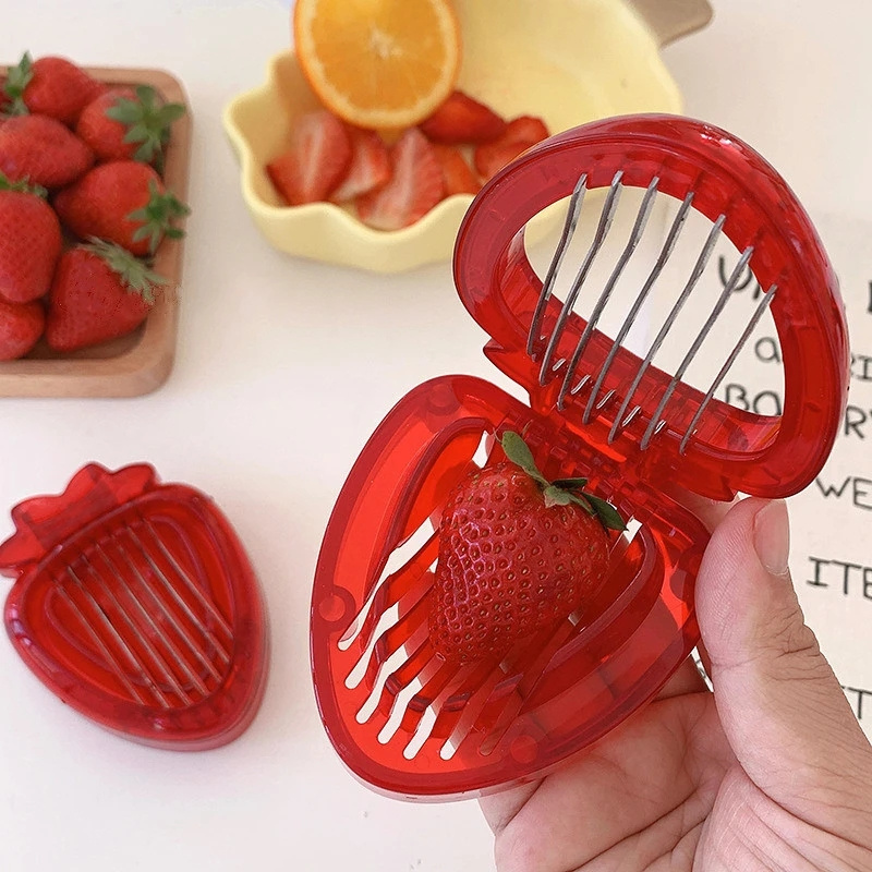 Wholesales  Strawberry Chopper Fruit Cutter Salad Peeler Slicer Multifunctional Kitchen Gadget Tool