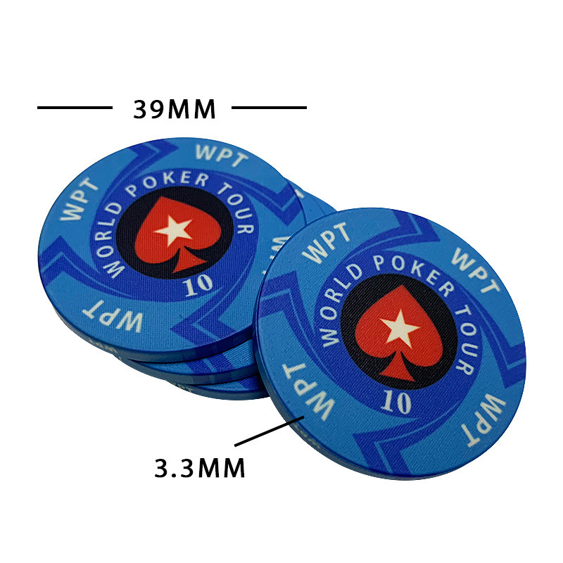 Customized Mold EPT Texas Poker Chip Professional 39mm Casino Custom Ceramic Poker Chips