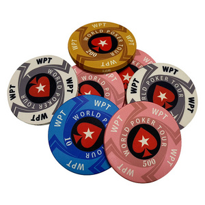 Customized Mold EPT Texas Poker Chip Professional 39mm Casino Custom Ceramic Poker Chips