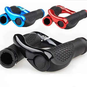 Bicycle Handlebar Grip Ergonomic Anti Skid Lock on Handle Cover Aluminum Alloy Rubber Grips MTB Bike Accessories