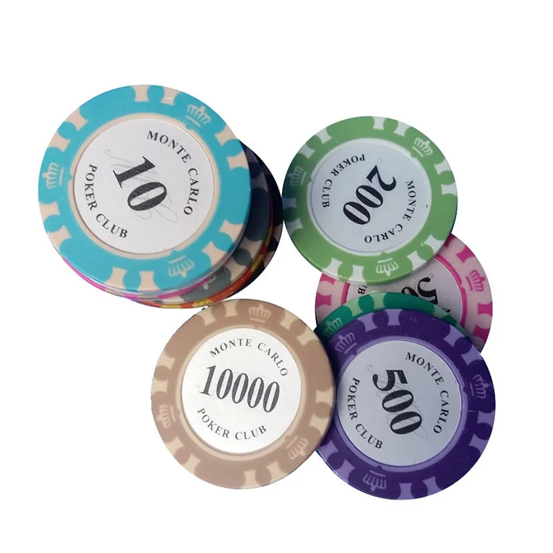 Wholesale 14g Premium Monte Carlo Casino Poker Chips Poker Set Holder Poker Game Playing Card Chip