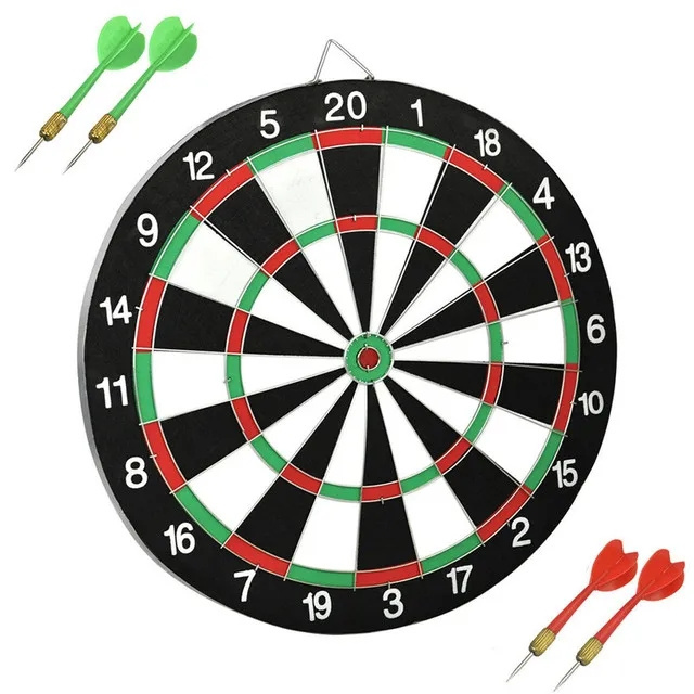 Double-sided Dart Board Set Entertainment Leisure Professional Dart Set Toy with Flying Needle Spot Dart Board