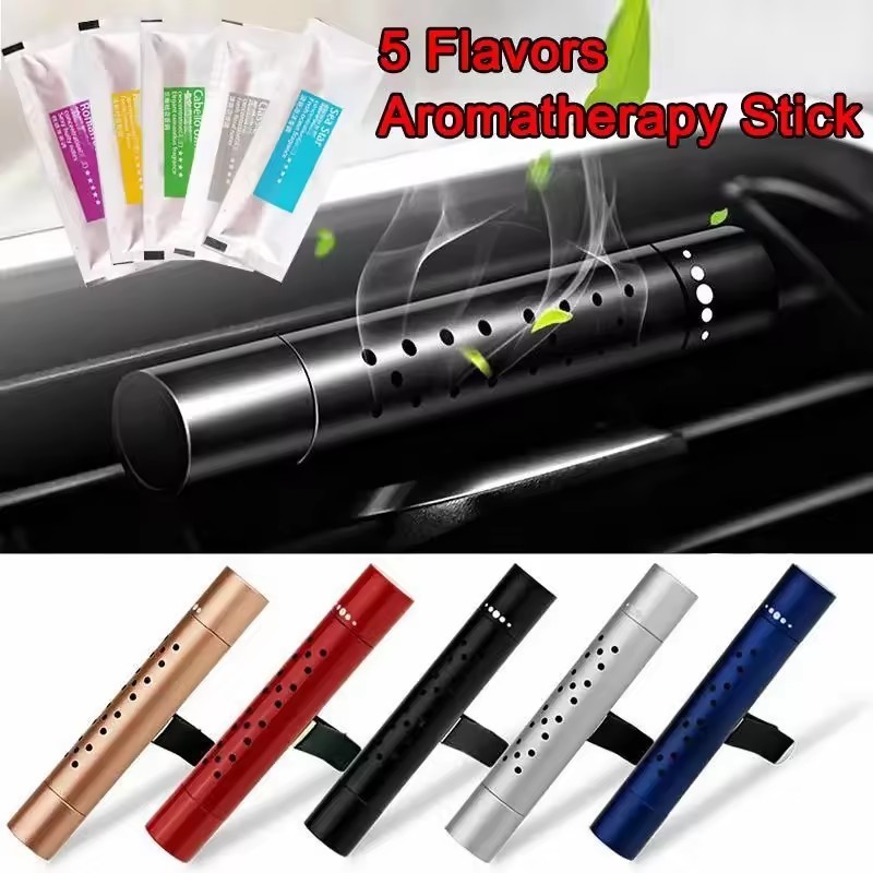 RTS YDM Auto Decoration Conditioner Vent Clip Aluminum Car Perfume Diffuser Solid Flavoring trees car air freshener