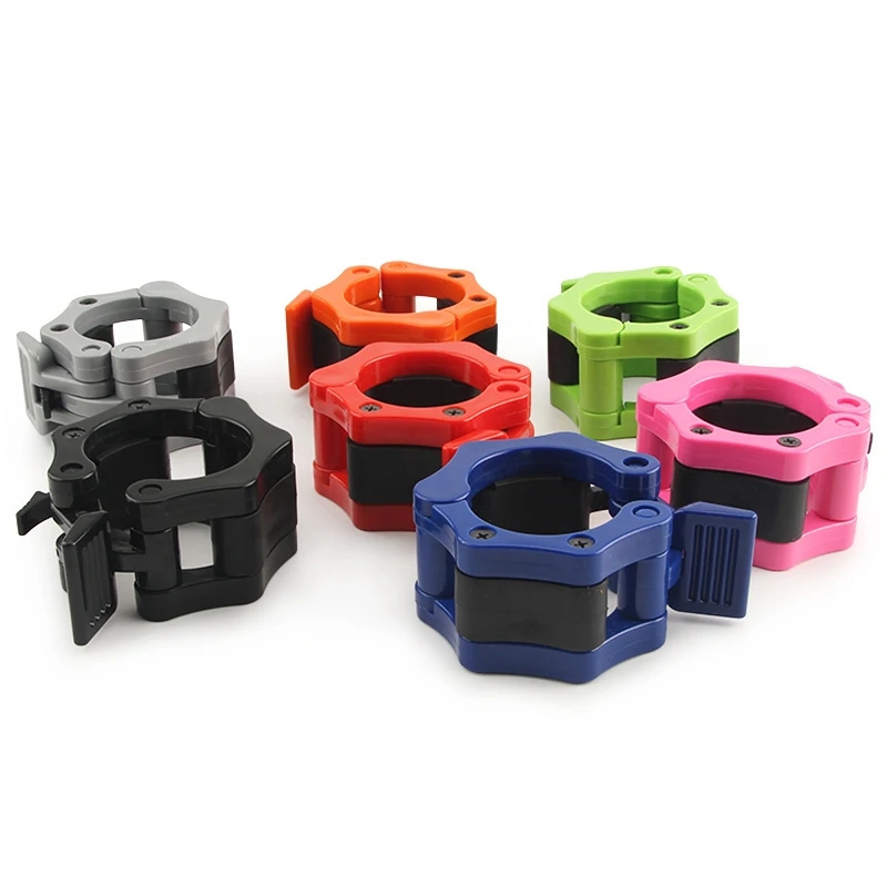 1Pair Barbell Lock 5cm Barbell Collar Clips Dumbbell Buckle Clamp Weight Lifting Bar Gym Dumbbell Accessories 50mm