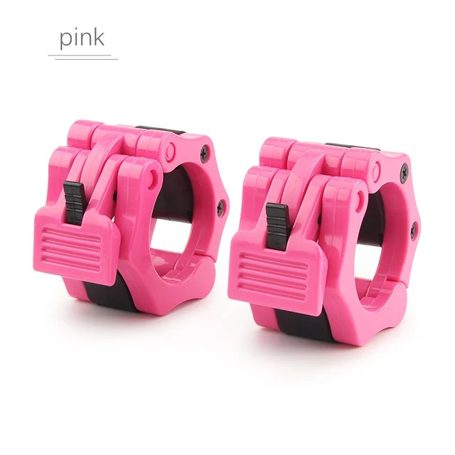 1Pair Barbell Lock 5cm Barbell Collar Clips Dumbbell Buckle Clamp Weight Lifting Bar Gym Dumbbell Accessories 50mm