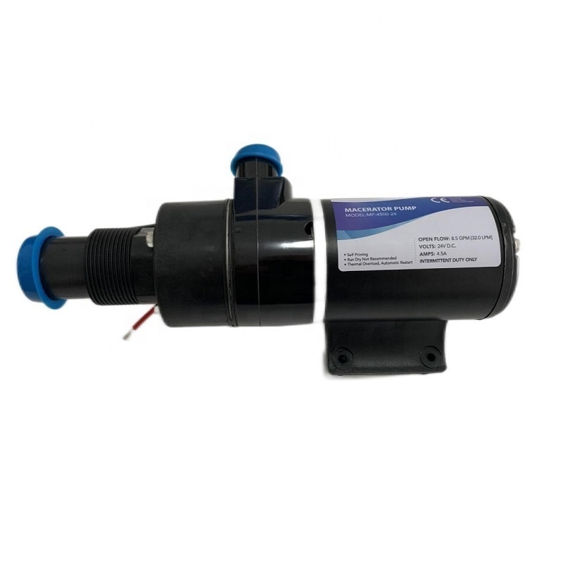 High Flow MP-4500 45LPM 12V 24V RV Van DC Macerator Pump DC Toilet Sewage Waster Water Pump