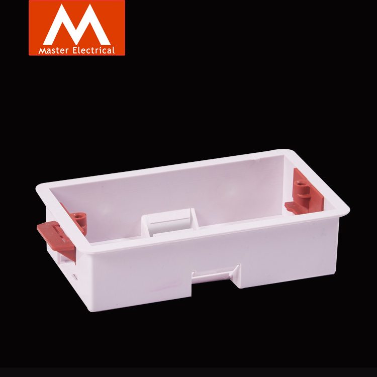 PVC Electrical Outlet Flush Mount Switch Box 86 Type Socket Protector Bottom Box Customized Wall Switch Socket Junction Box