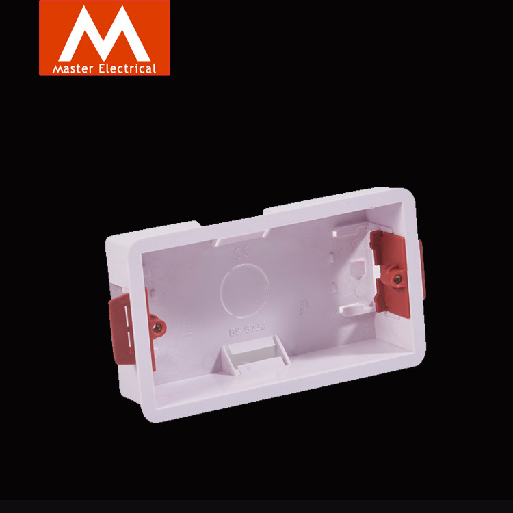 PVC Electrical Outlet Flush Mount Switch Box 86 Type Socket Protector Bottom Box Customized Wall Switch Socket Junction Box