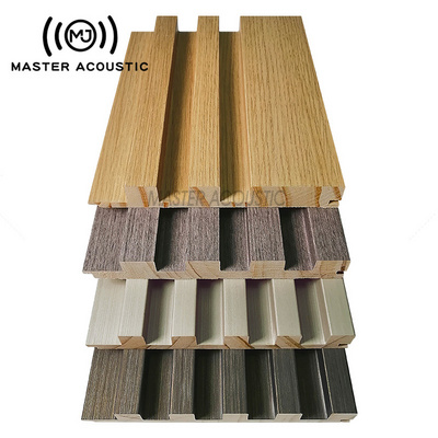 MASTER ACOUSTIC Solid Grooved soundproof building materials Panel Sound Absorption Panel Slotted wooden wall slats