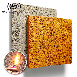 Master acoustic Board Ceiling Soundproof Wall Treatment 4 X 8 Disco Design 20mm Thickness Wood Wool Acoustic Panel