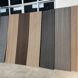 Master acoustic Modern Acoustic Akupanel Sound Absorption Proofing Wooden Design Wood Slat Polyester Fiber Wall Panel