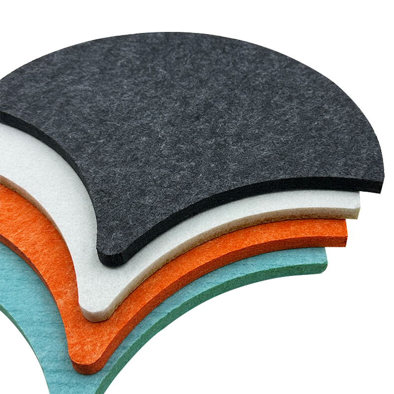 High density sound absorbing PET sound absorbing board polyester felt sound absorbing board