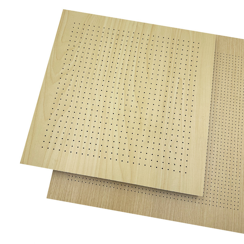 Theater wooden perforated board auditorium acoustic board Microporous sound-absorbing board