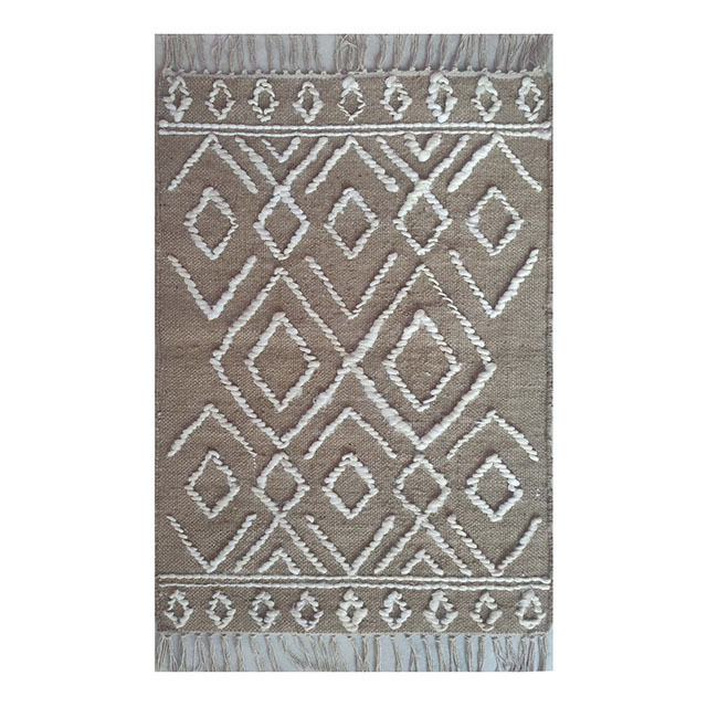 Area Rug Hand Woven Farmhouse Jute Rugs for living room custom size and shape