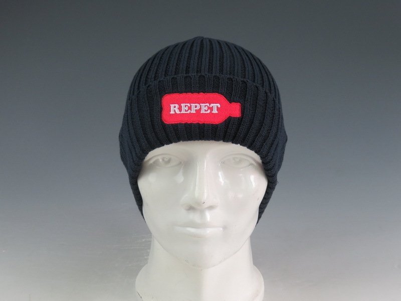 Master Cap Custom Organic REPET Knitted Beanie with Logo Flat Embroidery Foe Sale Customized Baseball Cap 6-panel Hat ME253