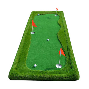 Factory Direct Golf putting mat 1*3m Golf green Customized artificial grass with 3pcs hole