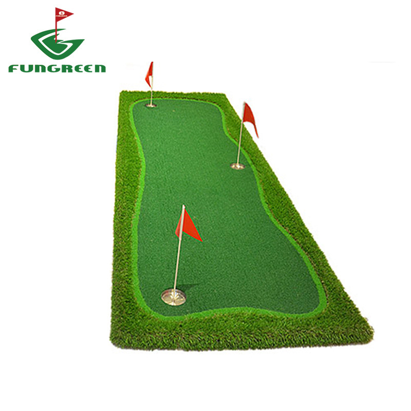 Factory Direct Golf putting mat 1*3m Golf green Customized artificial grass with 3pcs hole