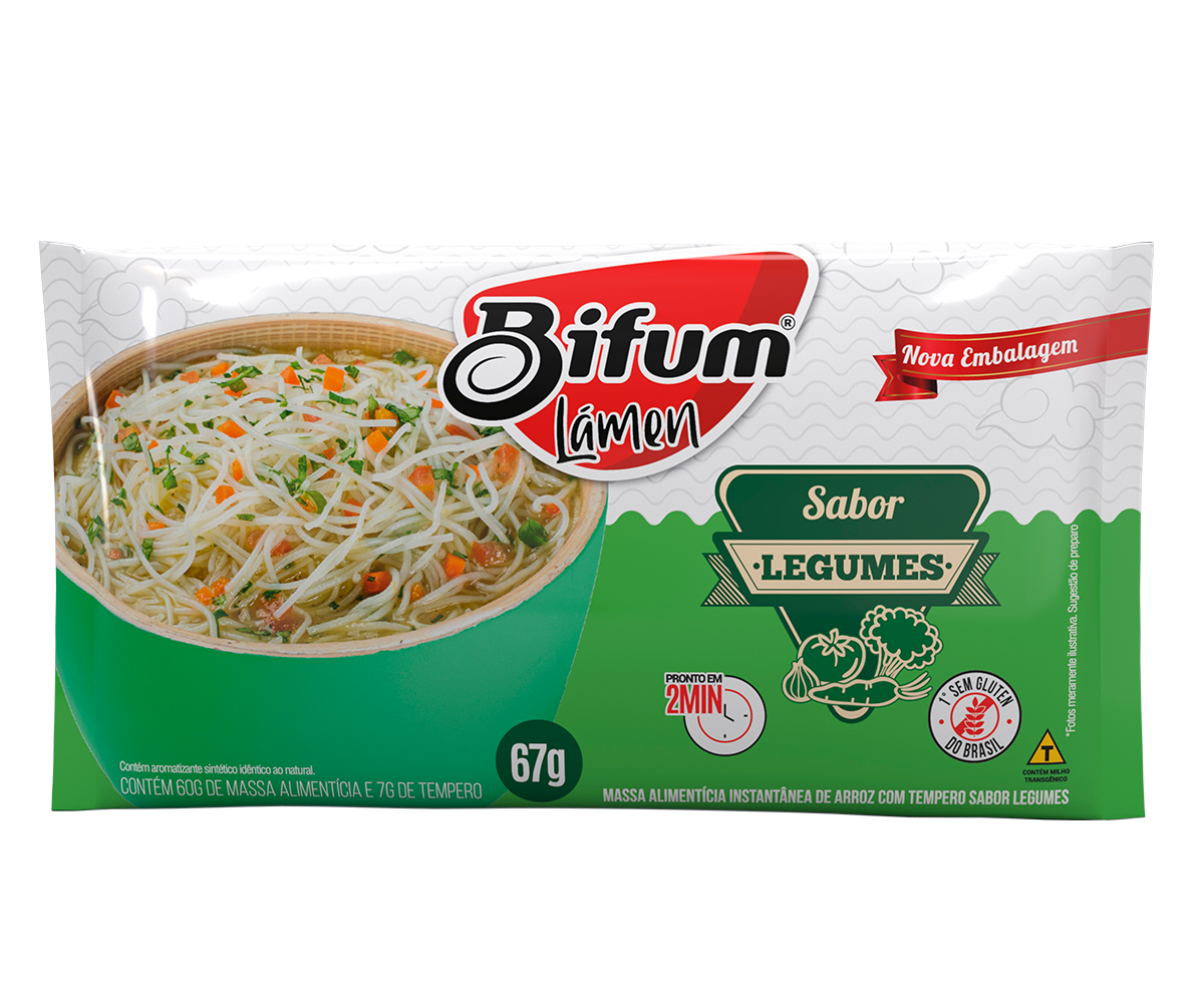 Bifum Instant Vermicelli Dried Rice Noodles Vegetables Flavor 67G Gluten Free Vegan Food Lamen 2 Minutes Ready Bulk Healthy Food