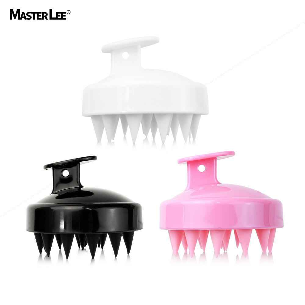 masterlee scalp care head massage brush silicone shampoo hair brush scalp massager brush for hair growth