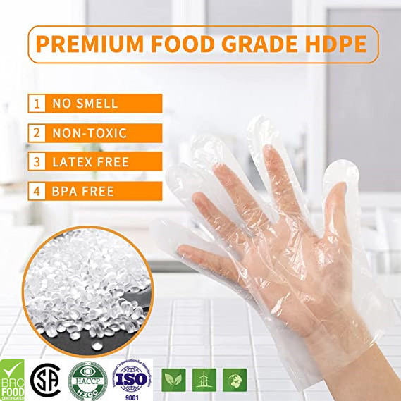 Dietary Poly Plastic Gloves for Cooking, Food Prep and Food Service household cleaning tools and accessories