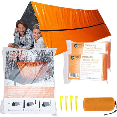 Customized OEM Life Tent Emergency Survival Shelter 2 Person Emergency Tent For Outdoor Camping