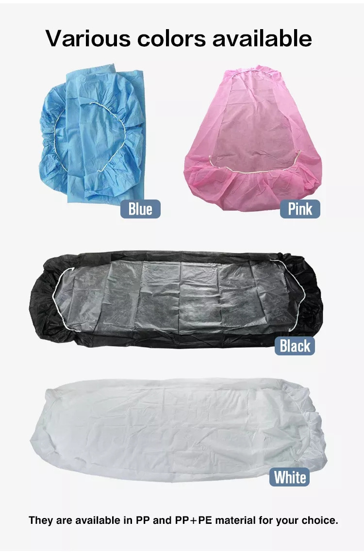 Selling bed sheet spa waterproof disposable massage table cover