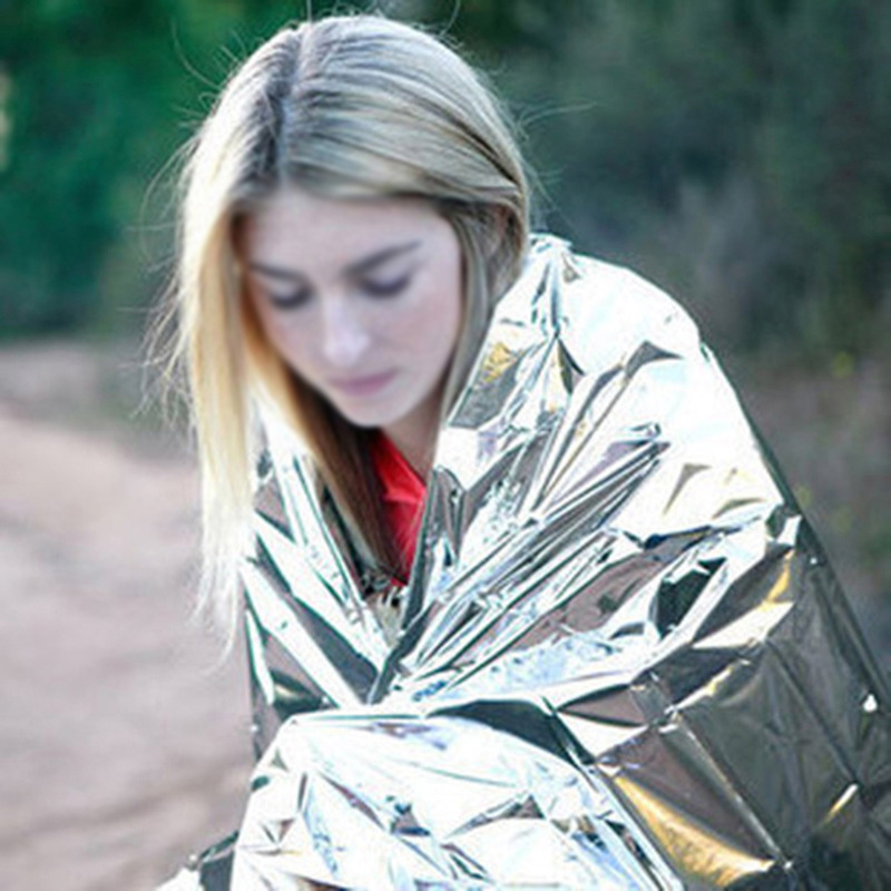 Aluminum Mylar Foil First Aid Insulation Outdoor Camping Rescue Space Survival Thermal Emergency Blanket