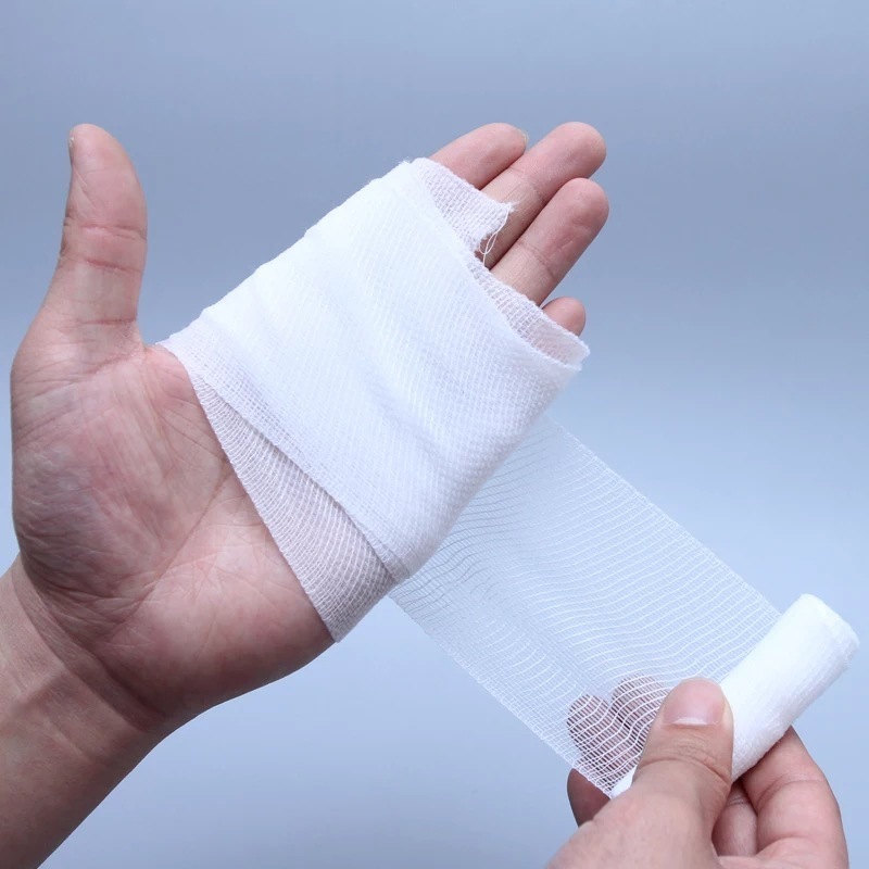 Medical self-adhesive bandage roll individually packaged gauze Pbt elastic bandage