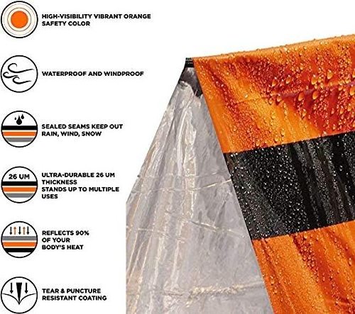 Customized OEM Life Tent Emergency Survival Shelter 2 Person Emergency Tent For Outdoor Camping