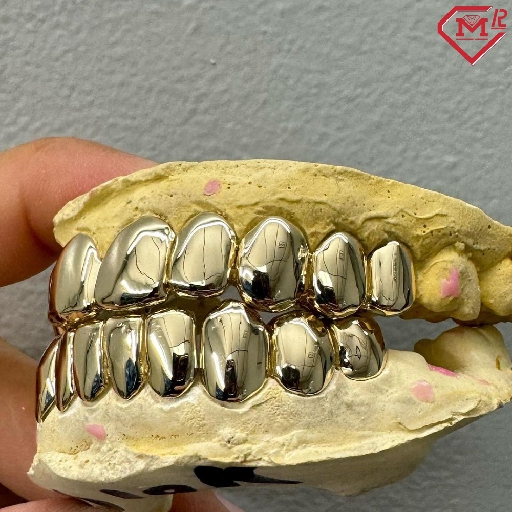 Master Rocks Hip Hop Grillz Teeth Rappers Men 10k Real Gold Custom Grillz