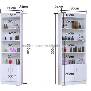 Cosmetic display cabinet/beauty cosmetics shop fitting/wood cosmetic display shelf