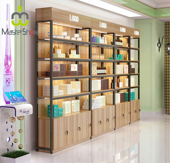 Elegant cosmetic display cabinet and showcase/cosmetic makeup display stand