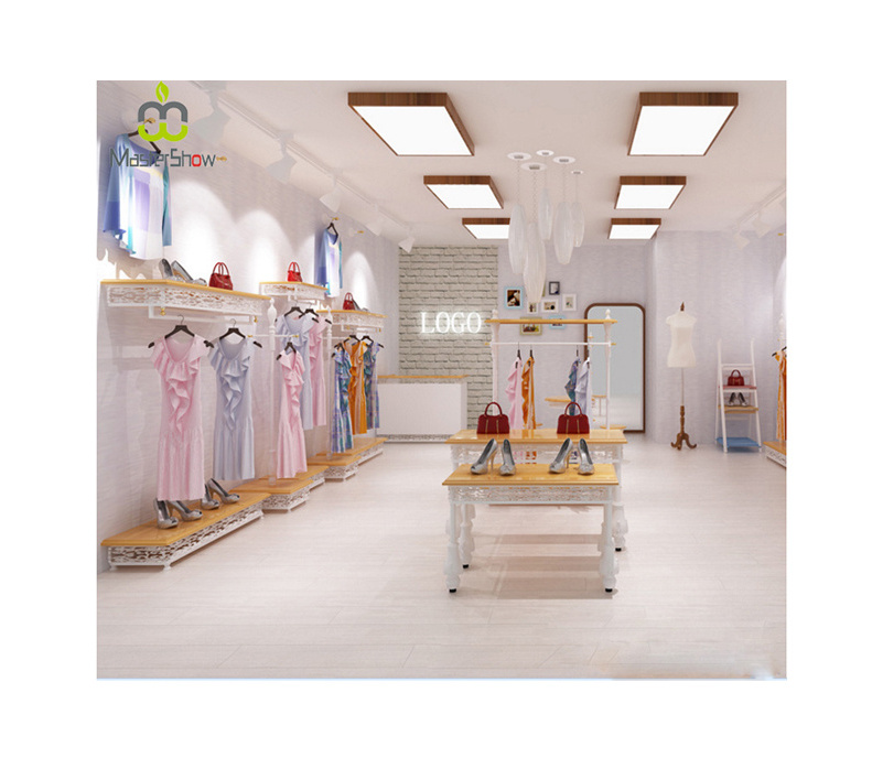 Clothing shop metal round clothes display rack showcase/ clothes store display racks