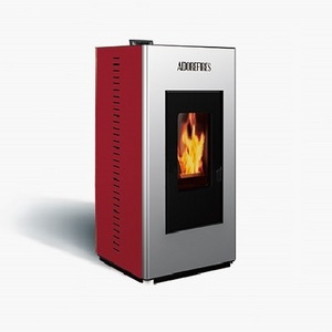 WIFI Adorefires Womenesisummer 18 Kw Automatic Burning Water Heating Hydro Pellet Stove for Home Living Room Red Modern Freestanding 2 Years 94%