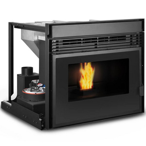 Adorefires Modern Biomass Smokeless Wood wall Insert Pellet Stoves Fireplace With Remote Control