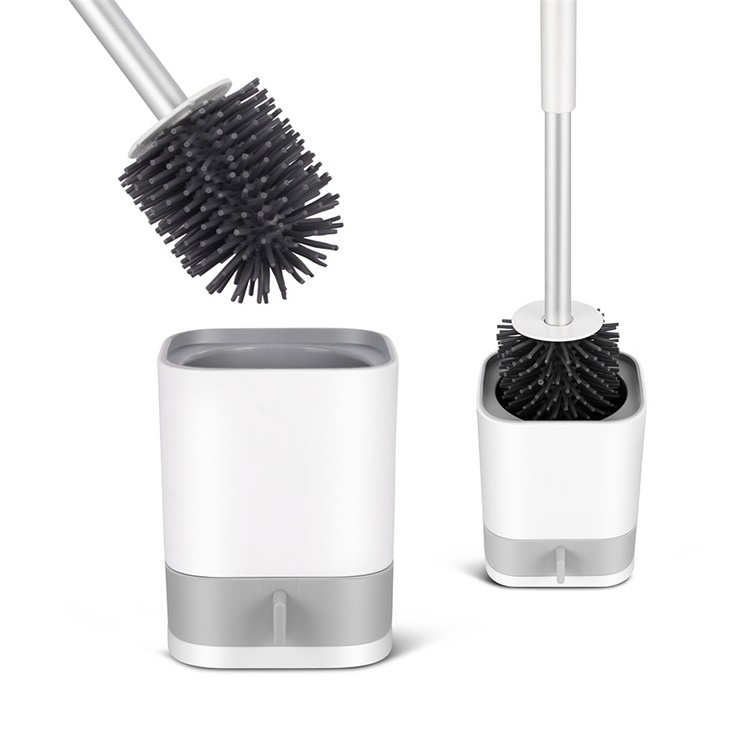 Masthome hot sell Bathroom plastic holder soft TPR Cleaning  silicon Toilet brush