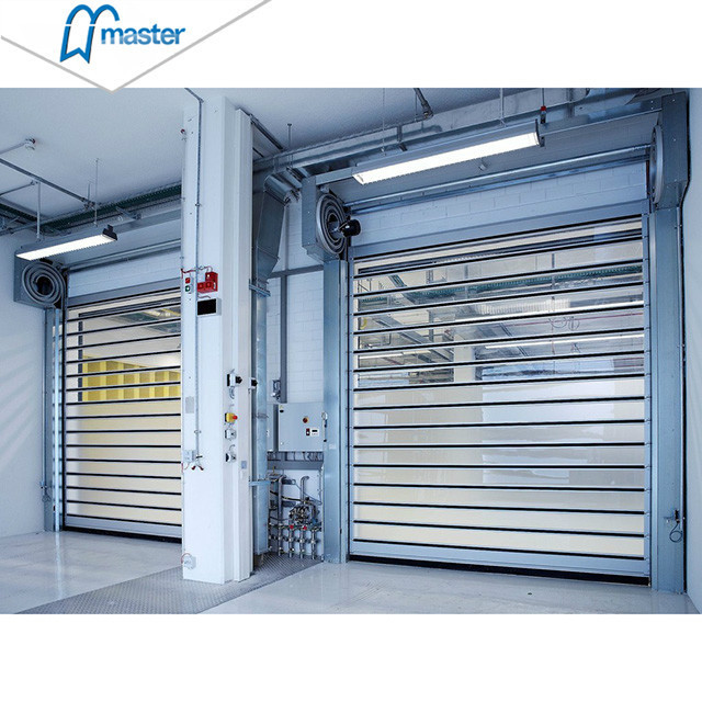 Hot Sale Hard Fast Material Commercial Industrial PVC Warehouse Dock Door Aluminum Roll Up Rapid High Speed Spiral Door