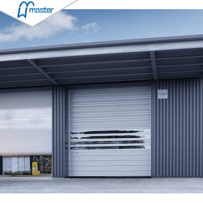 Hot Sale Hard Fast Material Commercial Industrial PVC Warehouse Dock Door Aluminum Roll Up Rapid High Speed Spiral Door