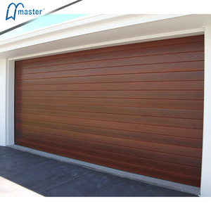 Master Well Best Sale Customized Automatic Electric Sectional Double Skin Wood Car Overhead Steel Garage Doors For Villa