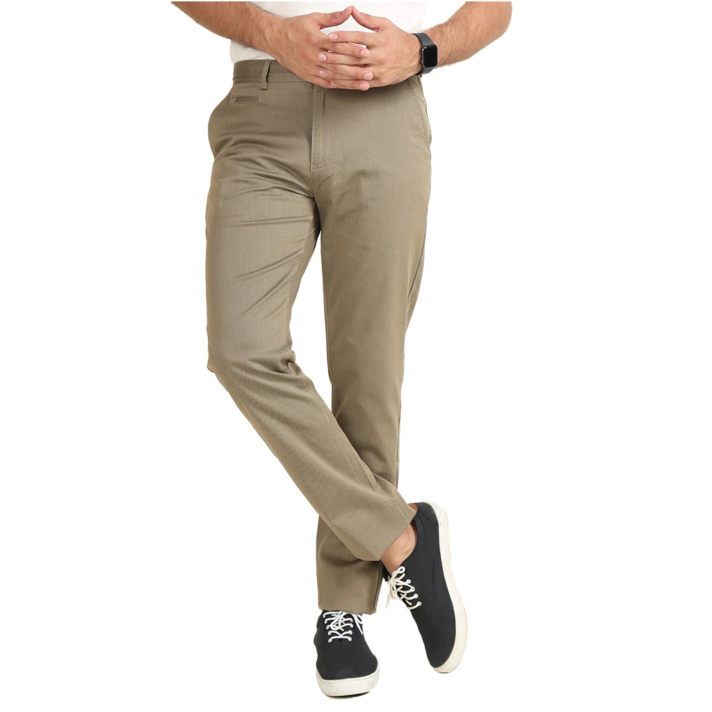 2023 Khaki New Design College Comfortable Street Style Office Wear Fashion Chino Pants Men's Chino Trousers