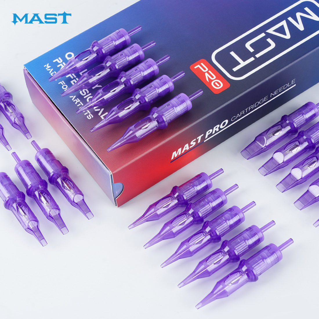 MAST Pro 0.3MM Round Liner 20 Pcs Microblading Needle Cartridges For Permanent Makeup Machine