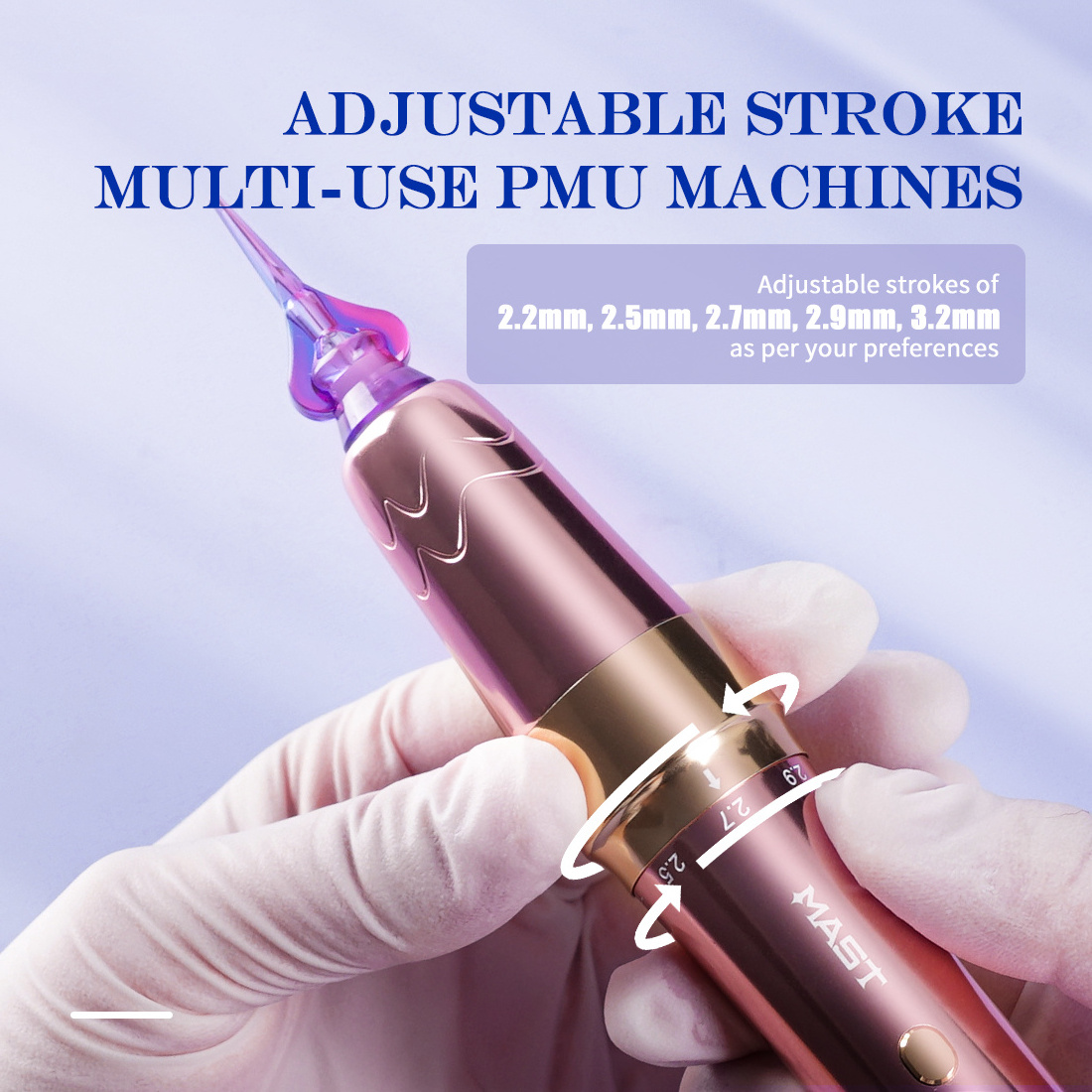 Dragonhawk Mast P60 2.2/2.5/2.7/2.9/3.2mm Strokes Wireless Permanent Makeup Newest PMU Pen Eyebrow Machine Tattoo