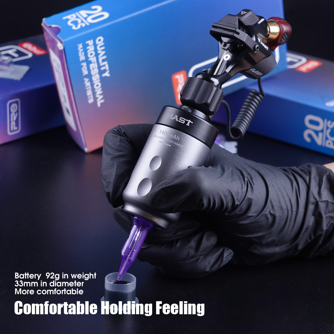 Wholesale Mast Hand Controller Wireless Tattoo Battery Grip for Cartridges Needles Tattoo Machine