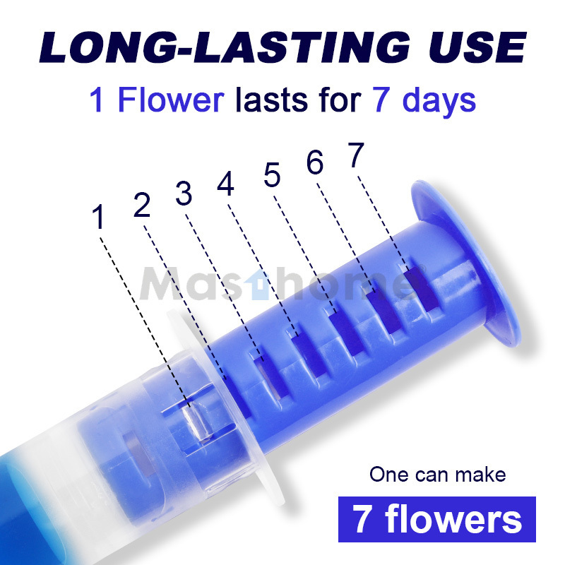 Long Lasting 7 Toilet Flowers Gel Detergent Natural Fragrance Toilet Gel Cleaner Deodorizer Toilet Gel Stamp