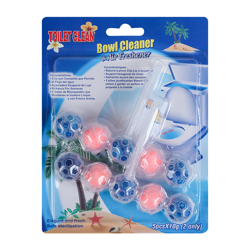 Factory Price 2Pcs Effervescent Toilet Cleaner Cleaning Balls Flush Deodorizer Hanging Toilet Rim Block