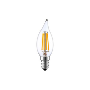 E12 candelabra 4W 110V 120V AC Dimmable 2200K C32 CA10 LED Filament Bulb