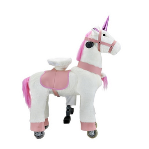 Best selling Cheap CE/EN71 lovely mechanical pony horse toy for children rocking horse for rental commercial christmas gift